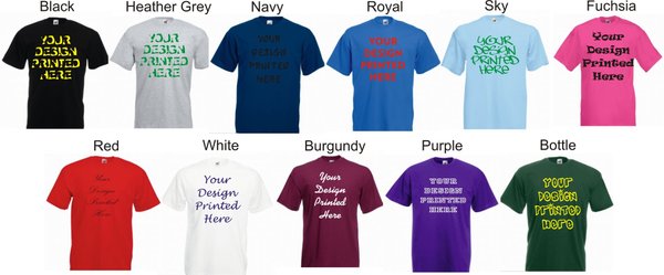 1 Colour Screen Print T-shirts