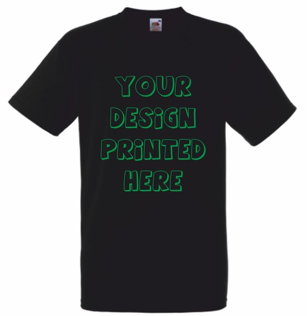 1 Colour Screen Print Black T-shirts - JJ's Printing Services